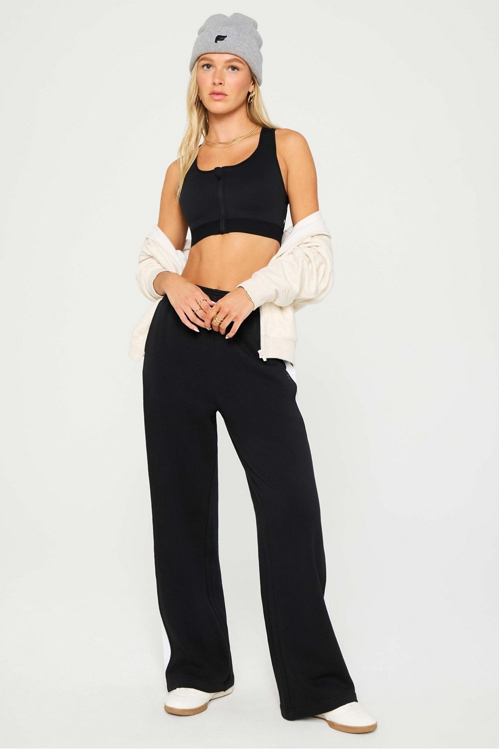 Fabletics Front Zip High Impact Sports Bra