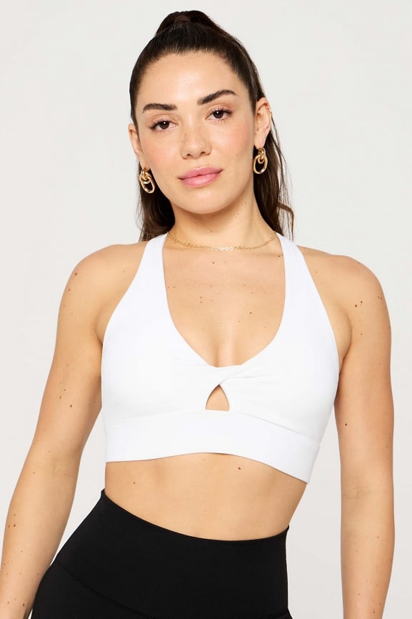 Fabletics Oasis Twist Medium Impact Sports Bra