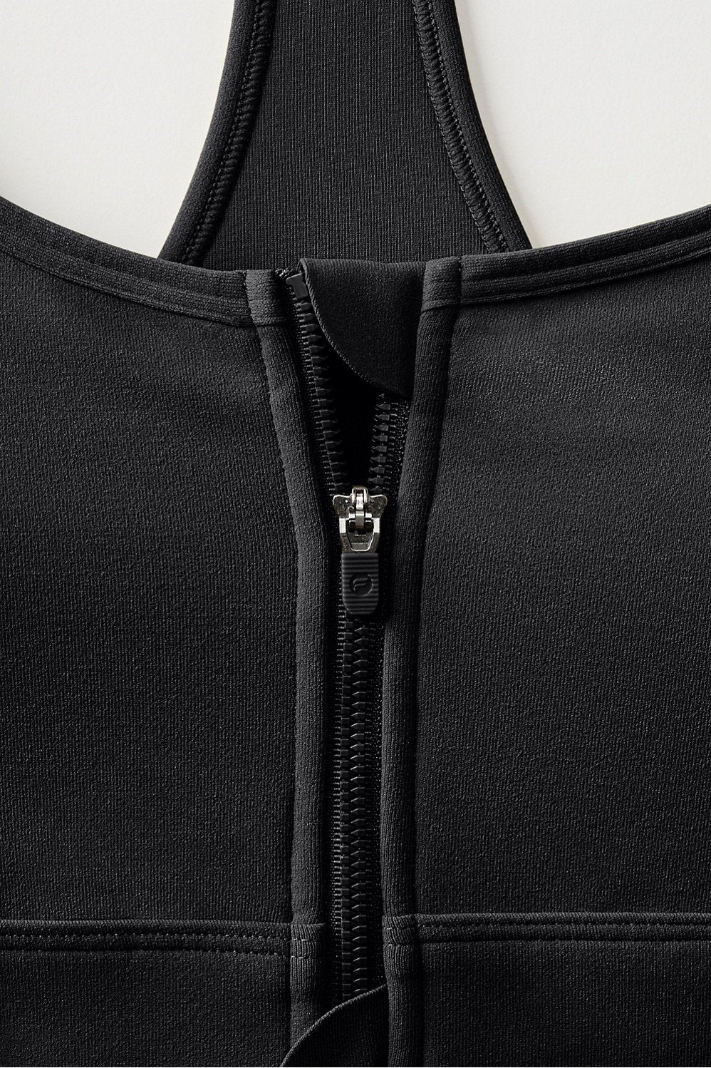 Fabletics Essential Front Zip Medium Impact Sports Bra