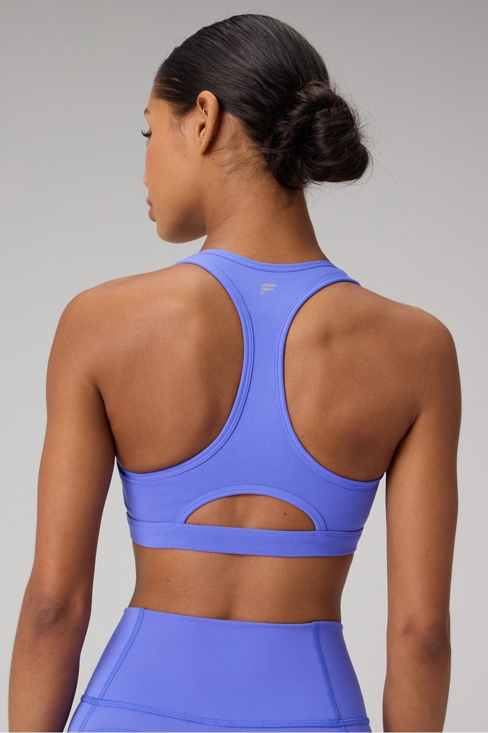 Fabletics Essential Front Zip Medium Impact Sports Bra