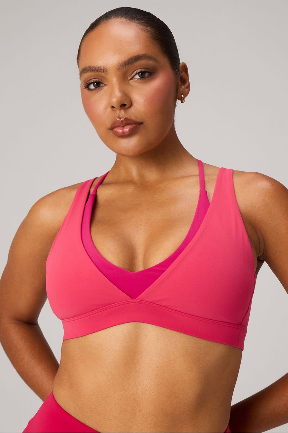 Fabletics PureLuxe Double Layer Push-Up Low Impact Bra
