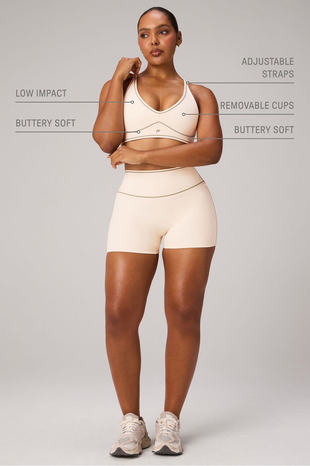 Fabletics PureLuxe Longline Low Impact Bra