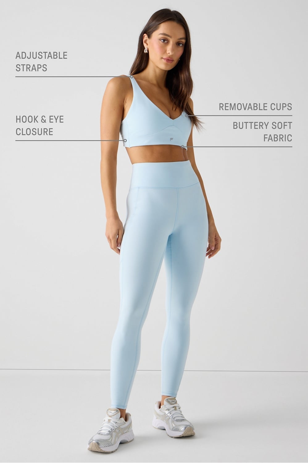Fabletics PureLuxe Longline Low Impact Bra