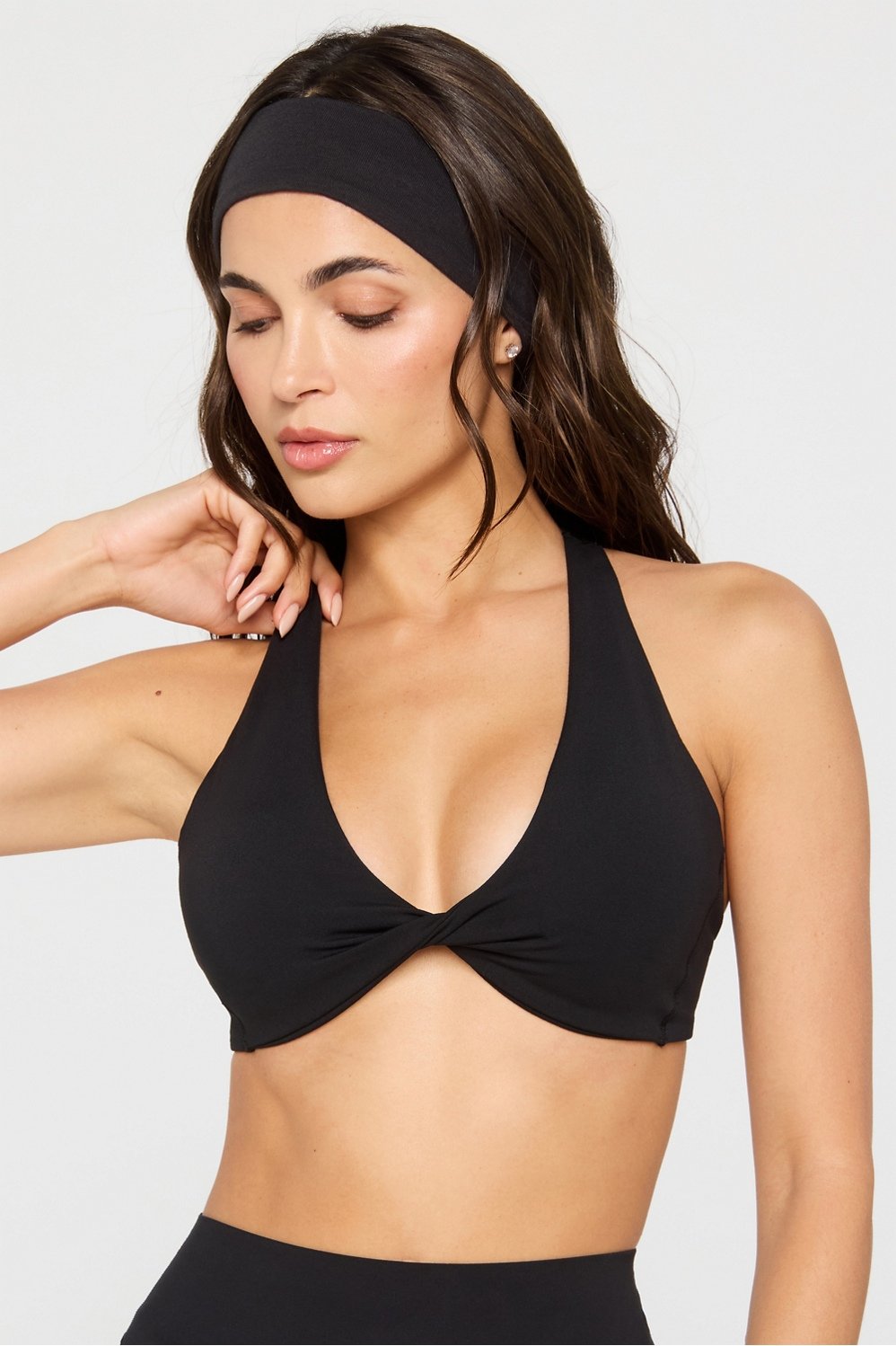 Fabletics PureLuxe Plunge Low Impact Bra