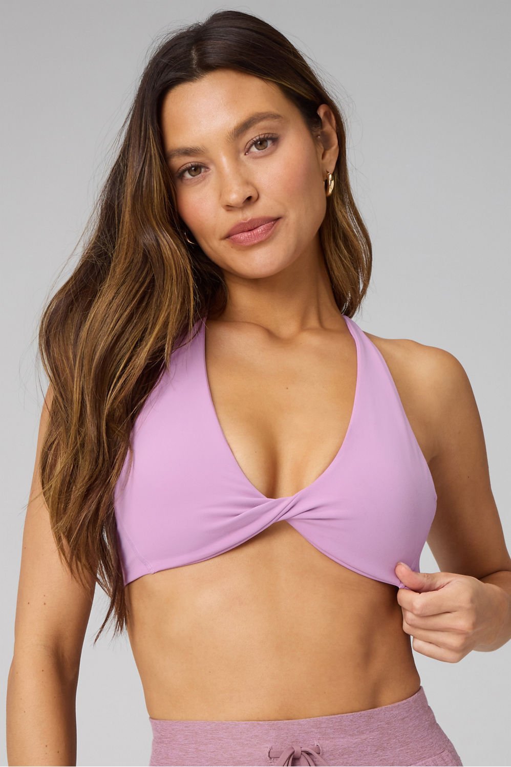 Fabletics PureLuxe Plunge Low Impact Bra