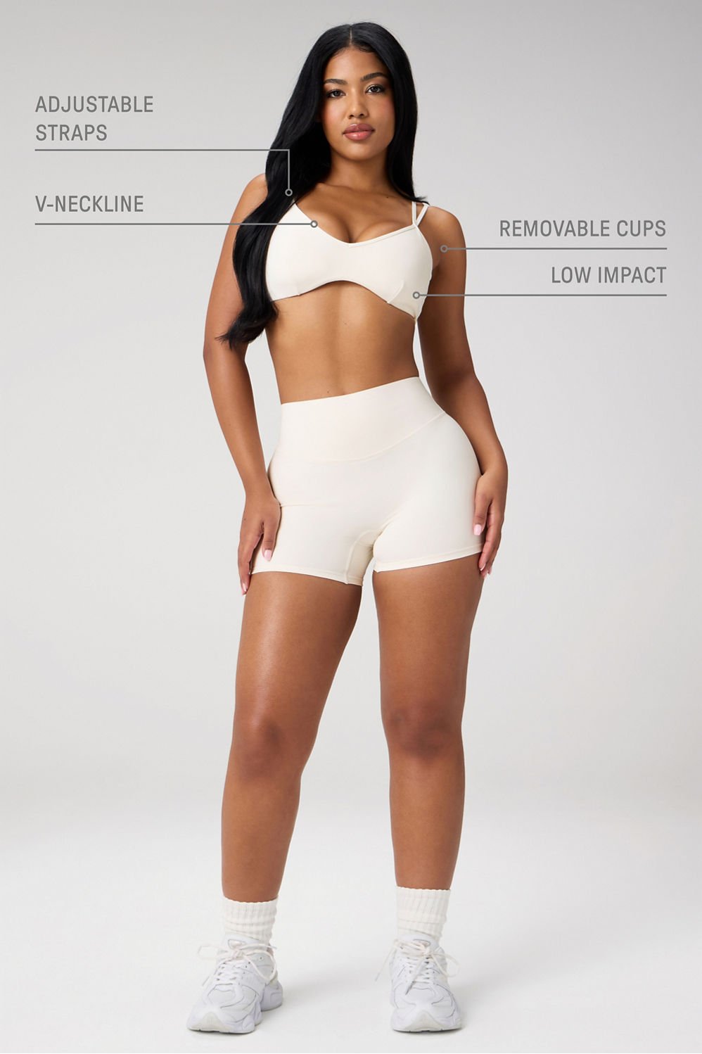 Fabletics PureLuxe Strappy Low Impact Bra