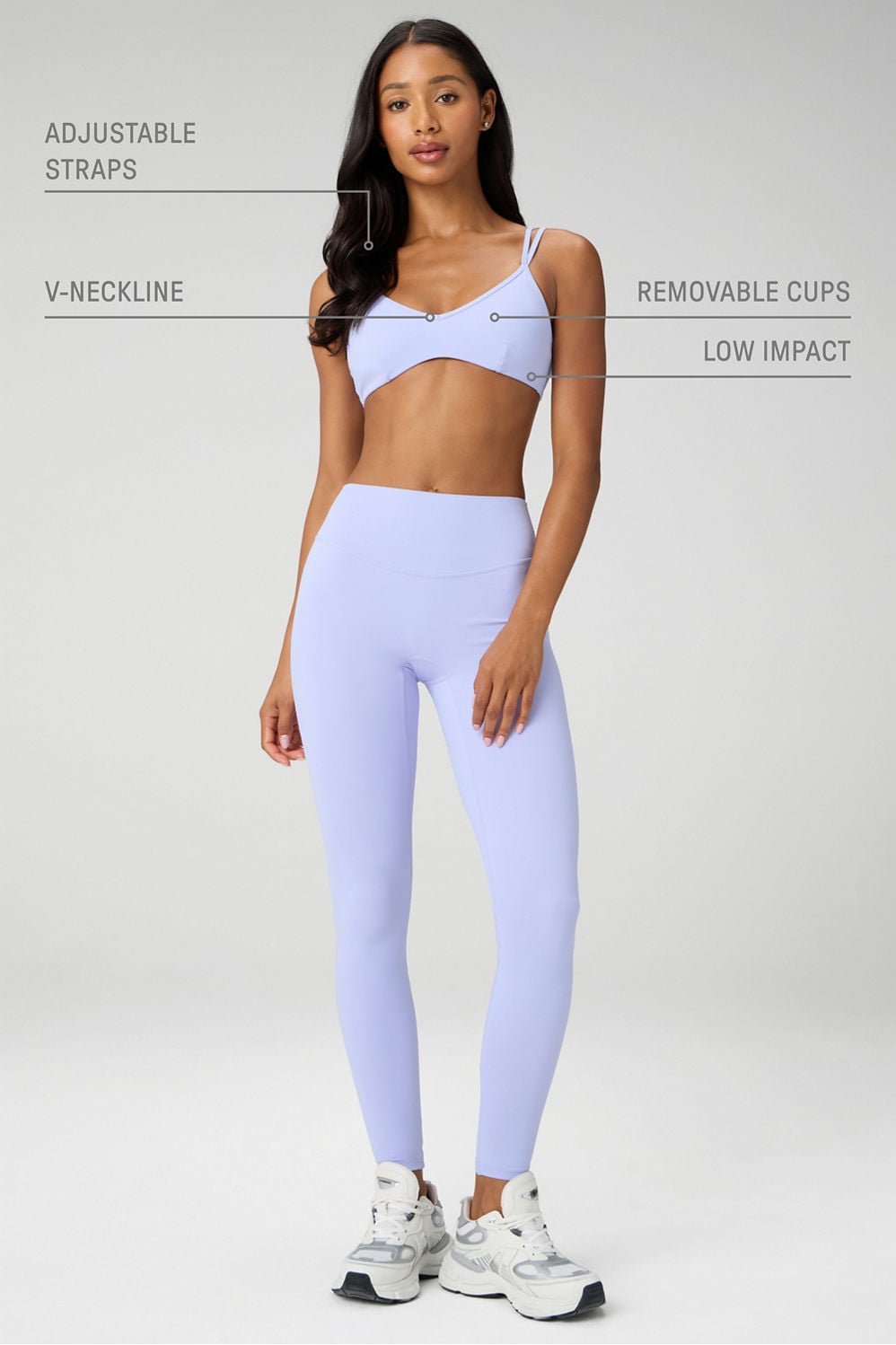 Fabletics PureLuxe Strappy Low Impact Bra