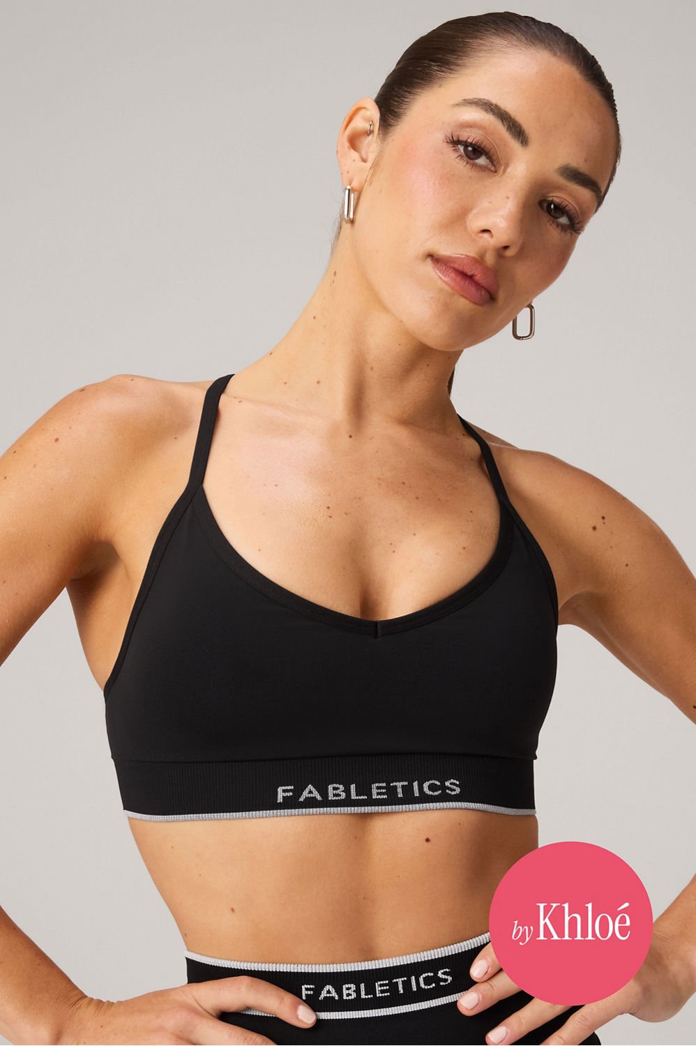 Fabletics Seamless V-Neck Low Impact Bra