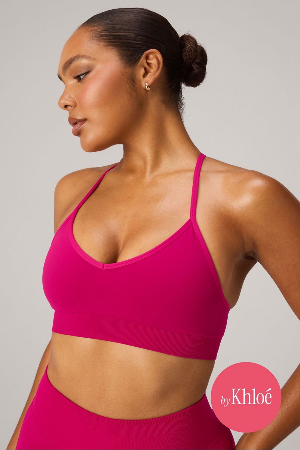 Fabletics Seamless V-Neck Low Impact Bra