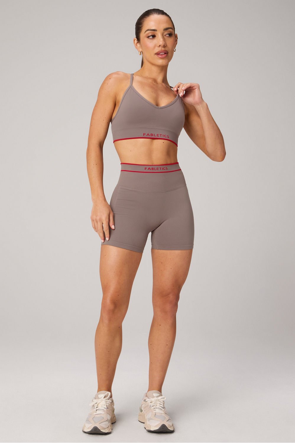 Fabletics Seamless V-Neck Low Impact Bra