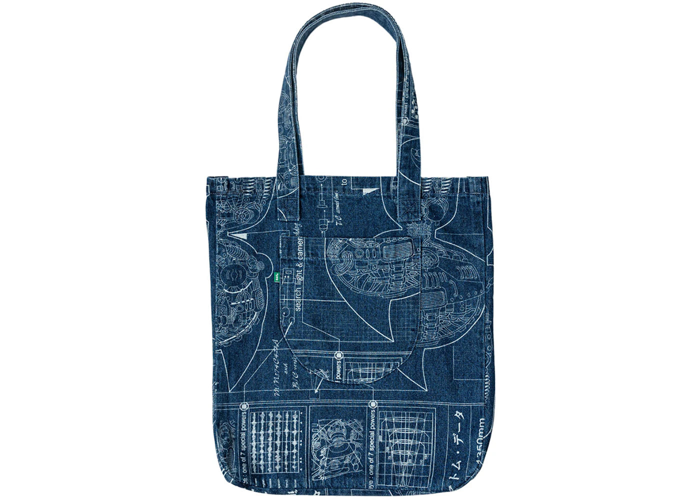 Bait X Astro Boy Denim Tote Bag Blue