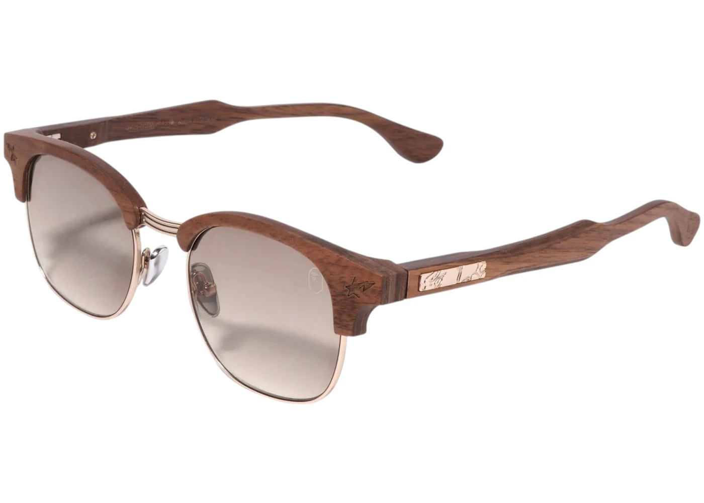 Bape 11 Sunglasses Brown