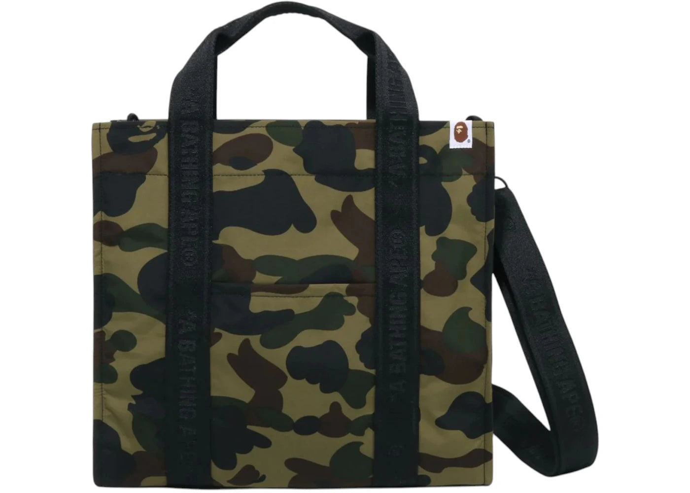 Bape 1St Camo Sliding Travel Tote Bag Green