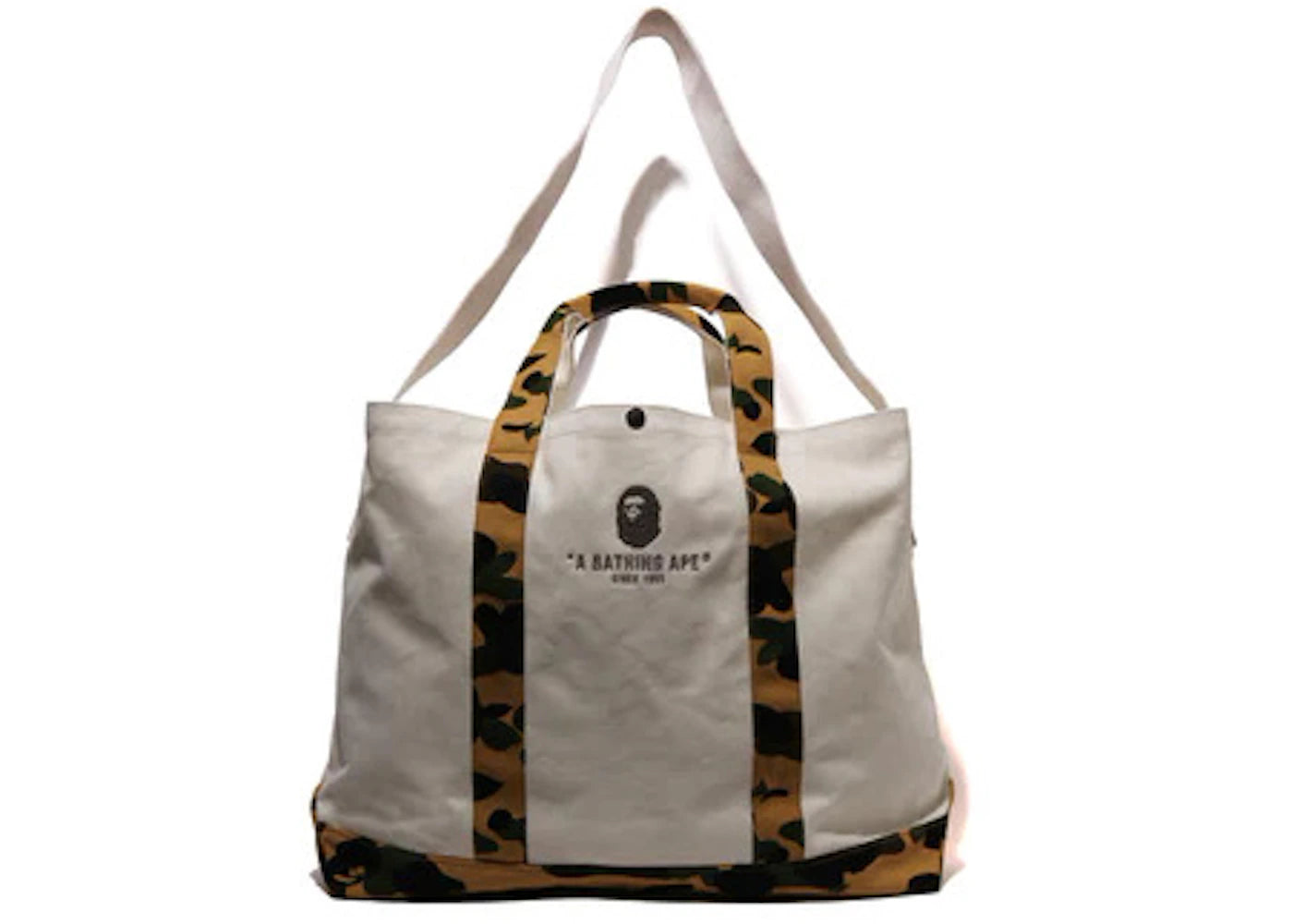 Bape 1St Camo Tote Bag Yellow