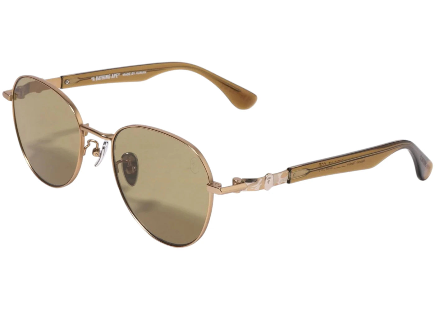 Bape 7 Sunglasses Gold