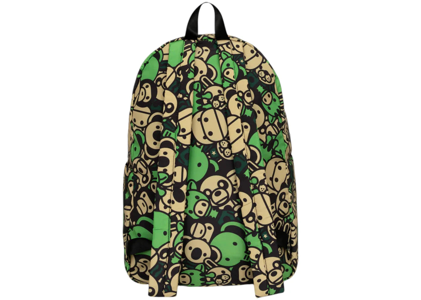 bape all friends large backpack green/multicolor