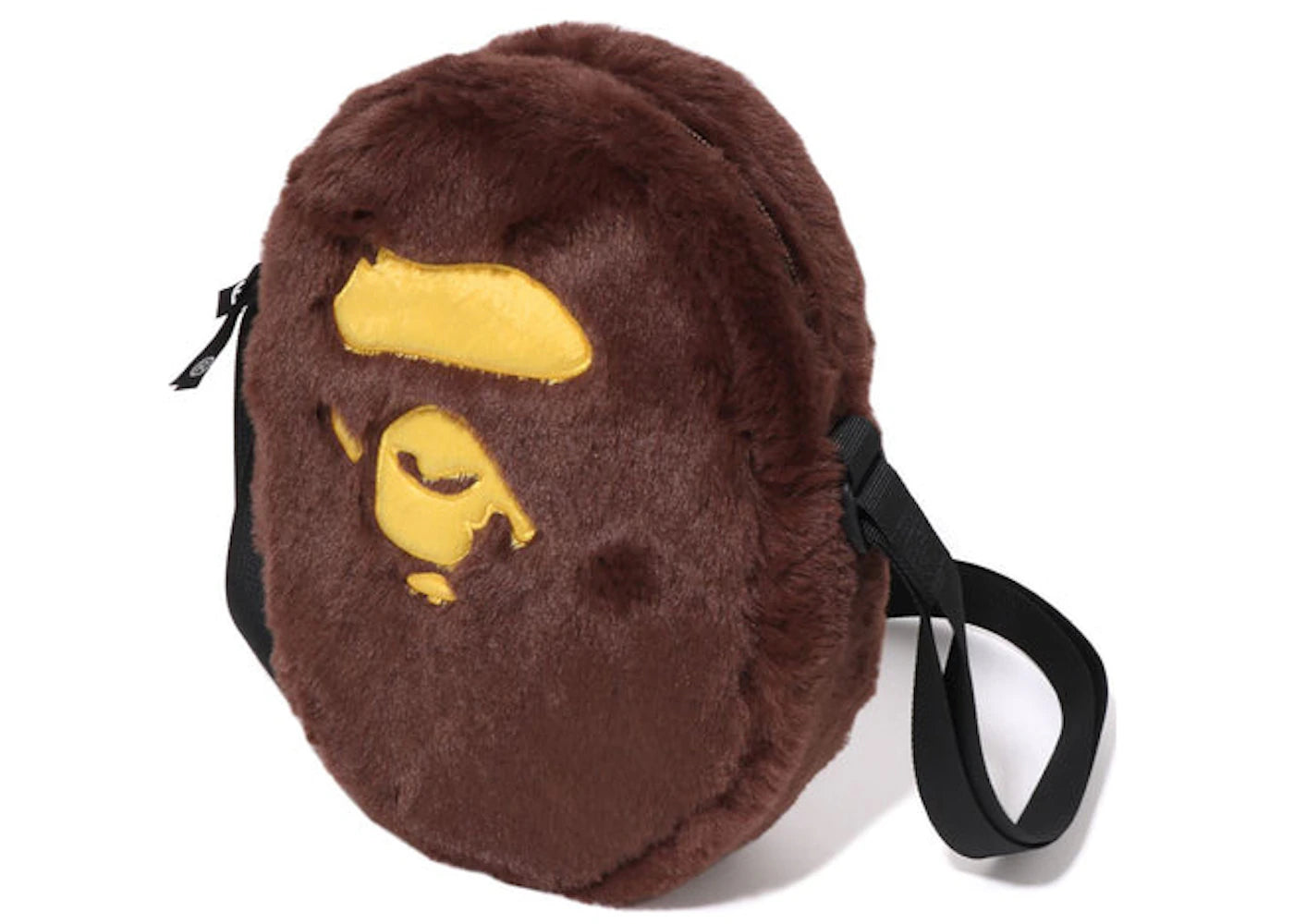 Bape Ape Head Shoulder Bag Brown