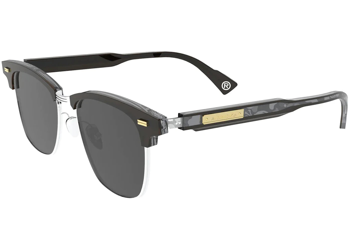 bape x mmj bmj004 sunglasses gray/gold
