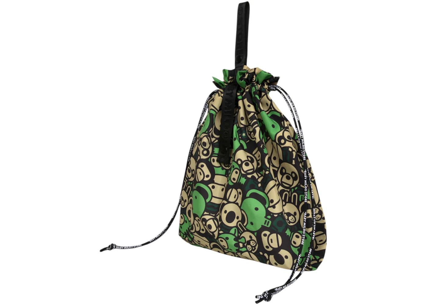 Bape Baby Milo & Friends Drawstring Bag Emerald