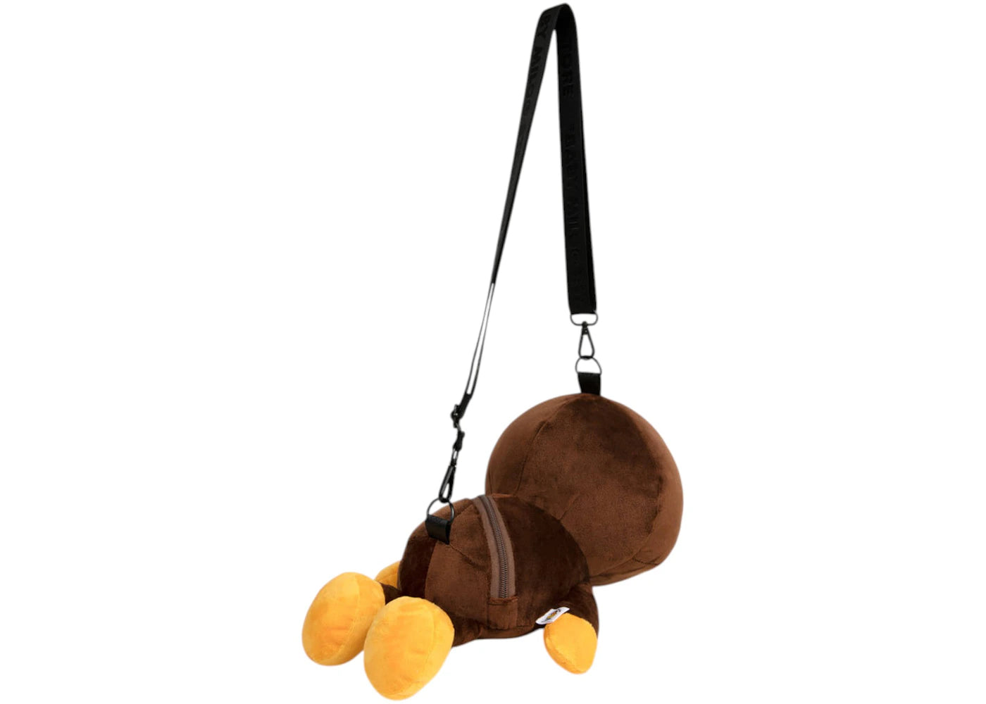 Bape Baby Milo Plush Crossbody Bag Brown
