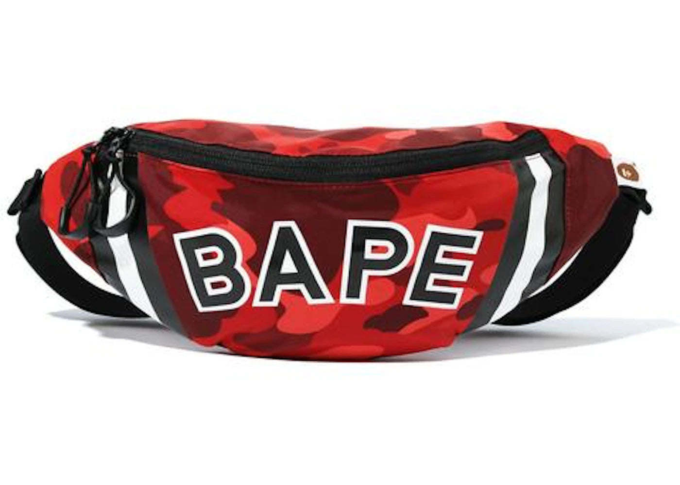 Bape Color Camo Waist Bag Ss20 Red