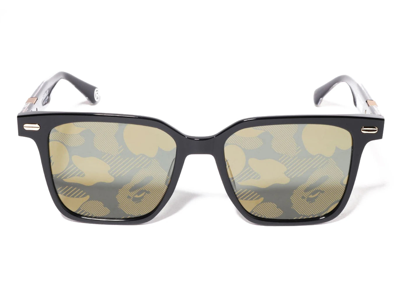 bape gold edition sunglasses black