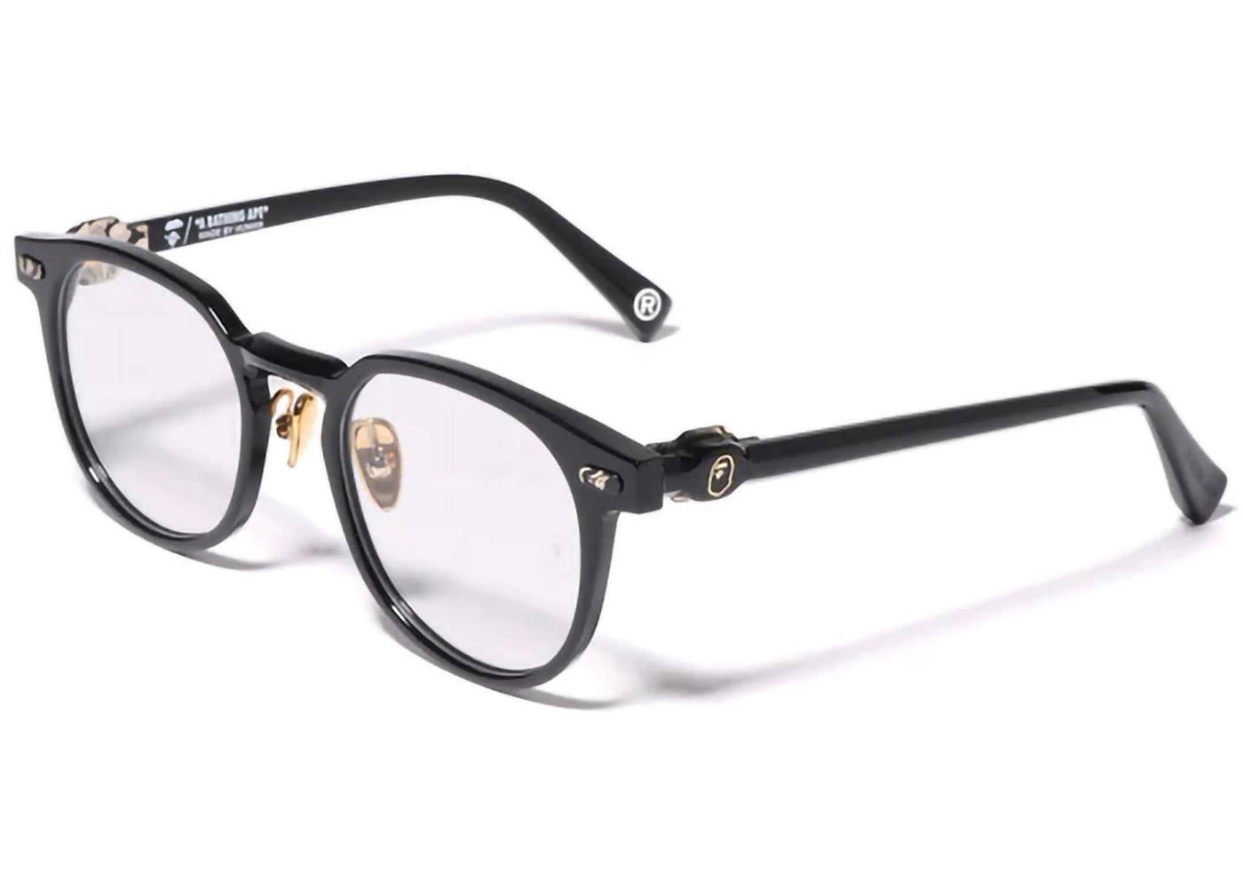 bape optical flame 11 glasses black