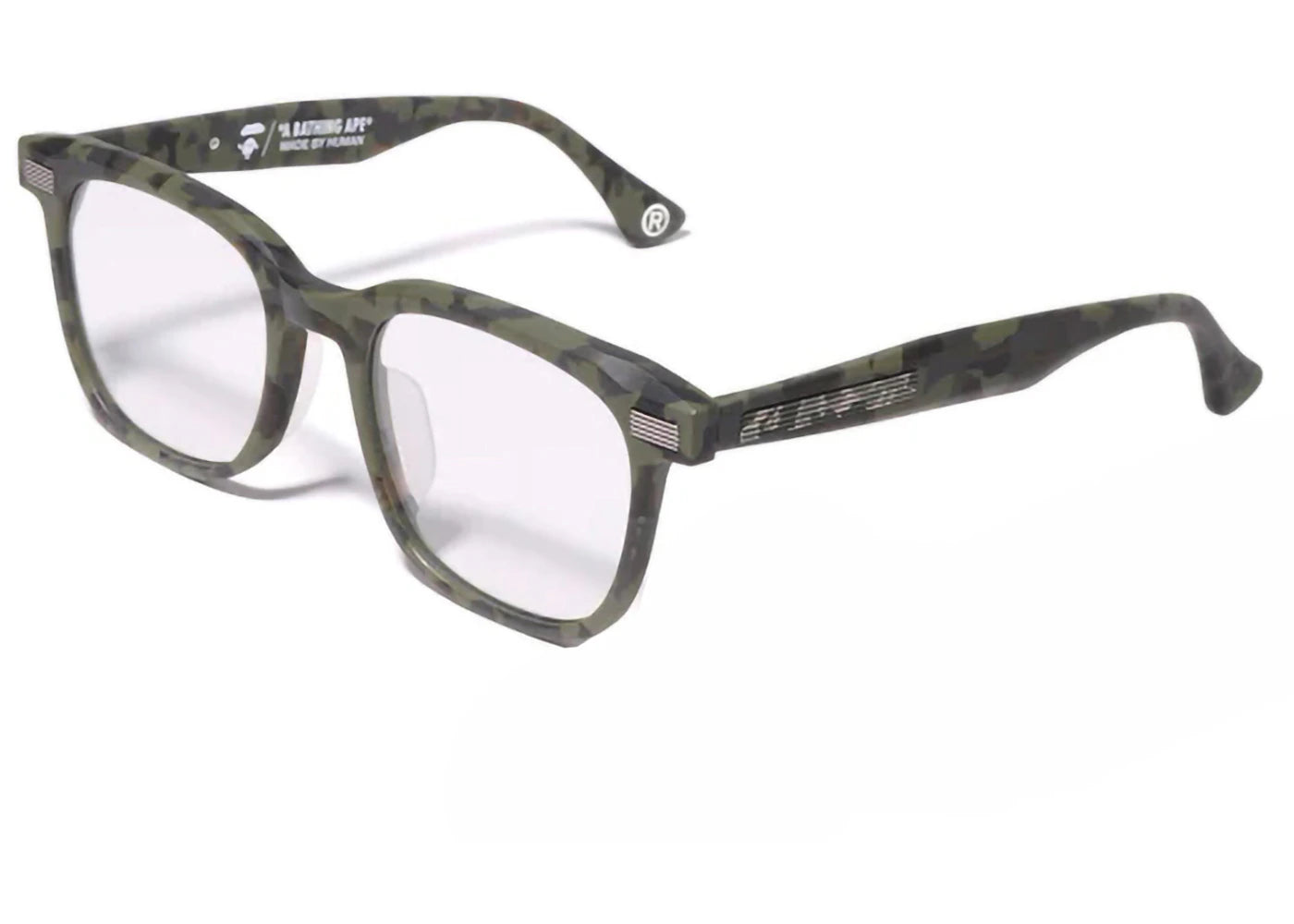 bape optical flame 2 glasses olivedrab