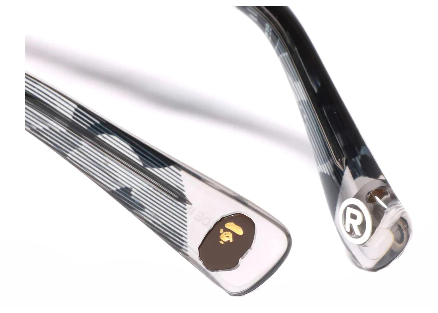 bape optical flame 3 glasses gray