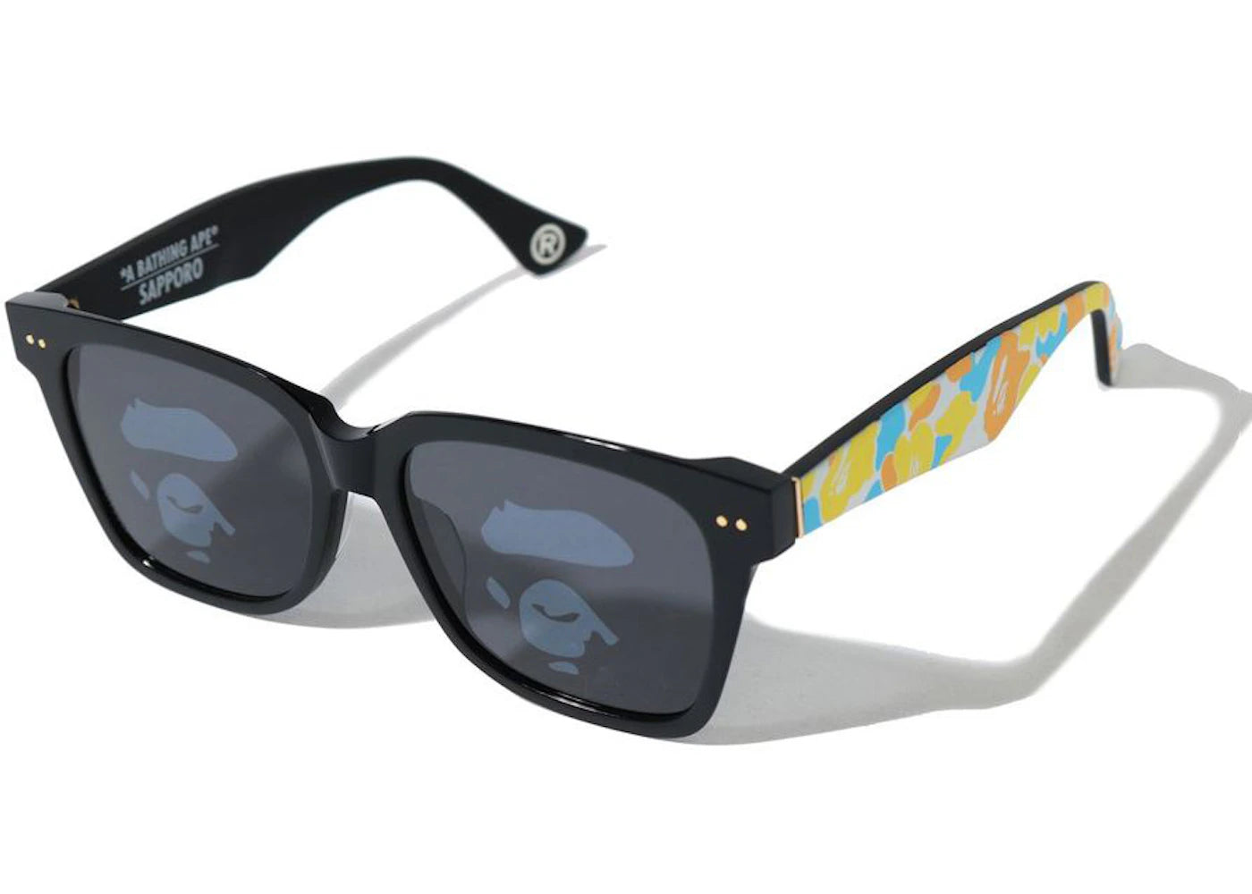 bape sapporo sunglasses black/multi