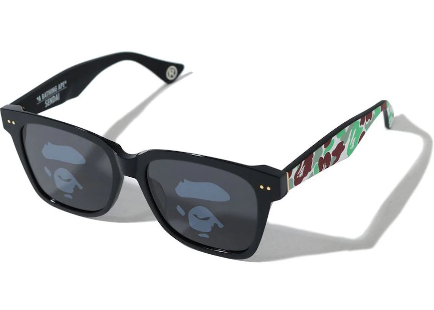 bape sendai sunglasses black