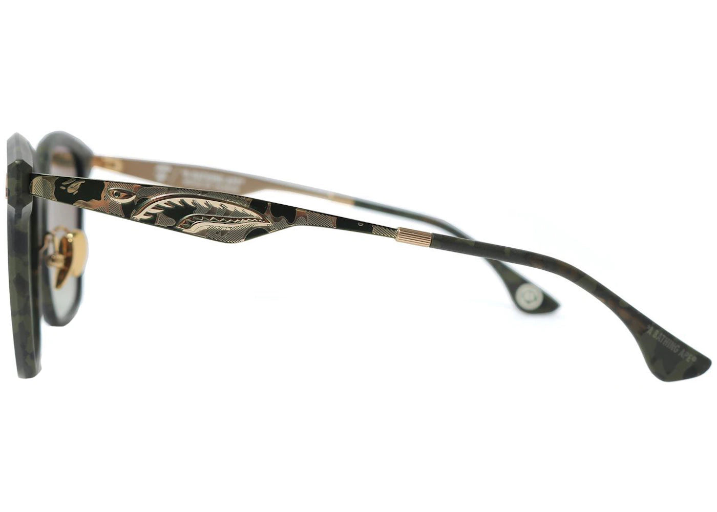 bape shark 1 sunglasses olivedrab