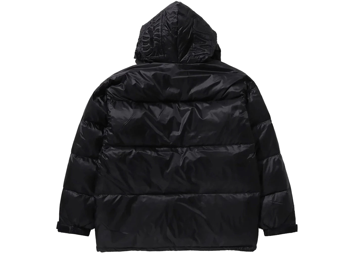 bape shark relaxed fit down jacket black