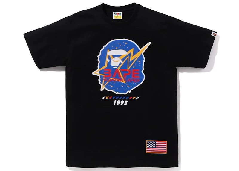 Bape Space Ape Head Tee Black – Kicks Machine