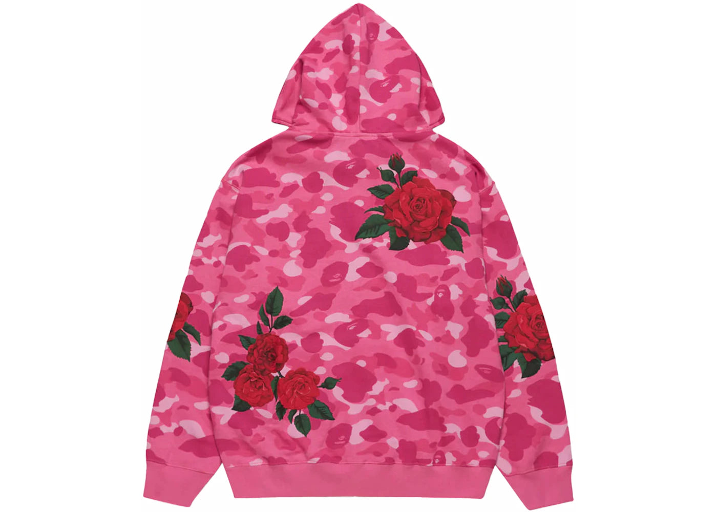 bape x anti social social club full zip hoodie pink