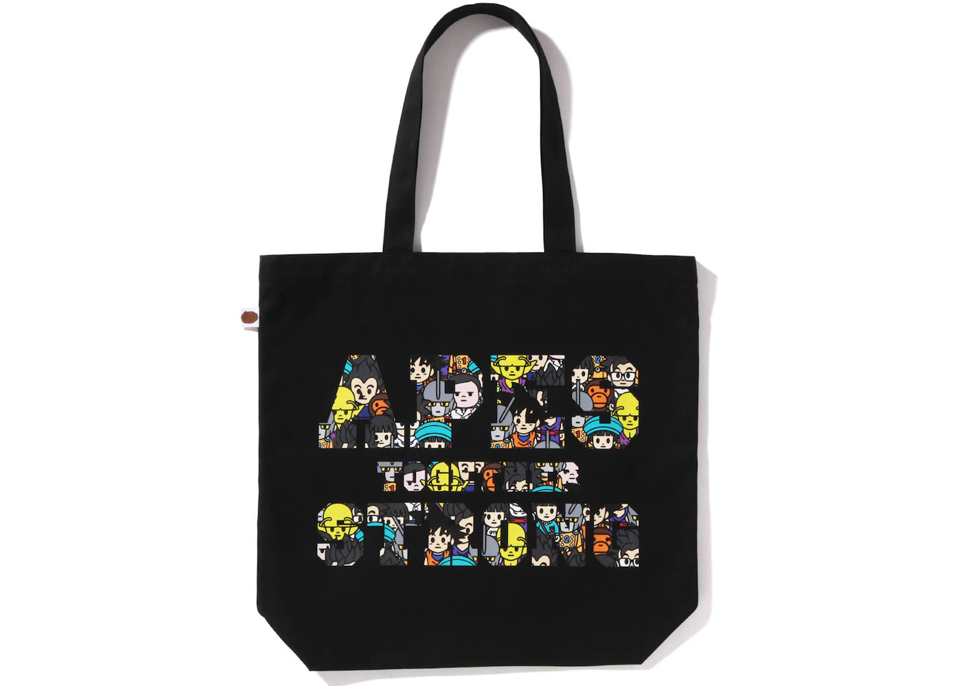 Bape X Dragon Ball Super Ape Head Japan Exclusive Tote Bag Black