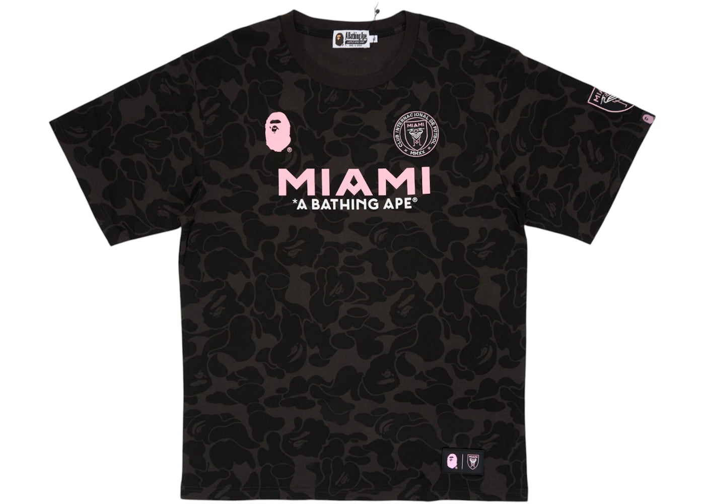 bape x inter miami cf camo tee black