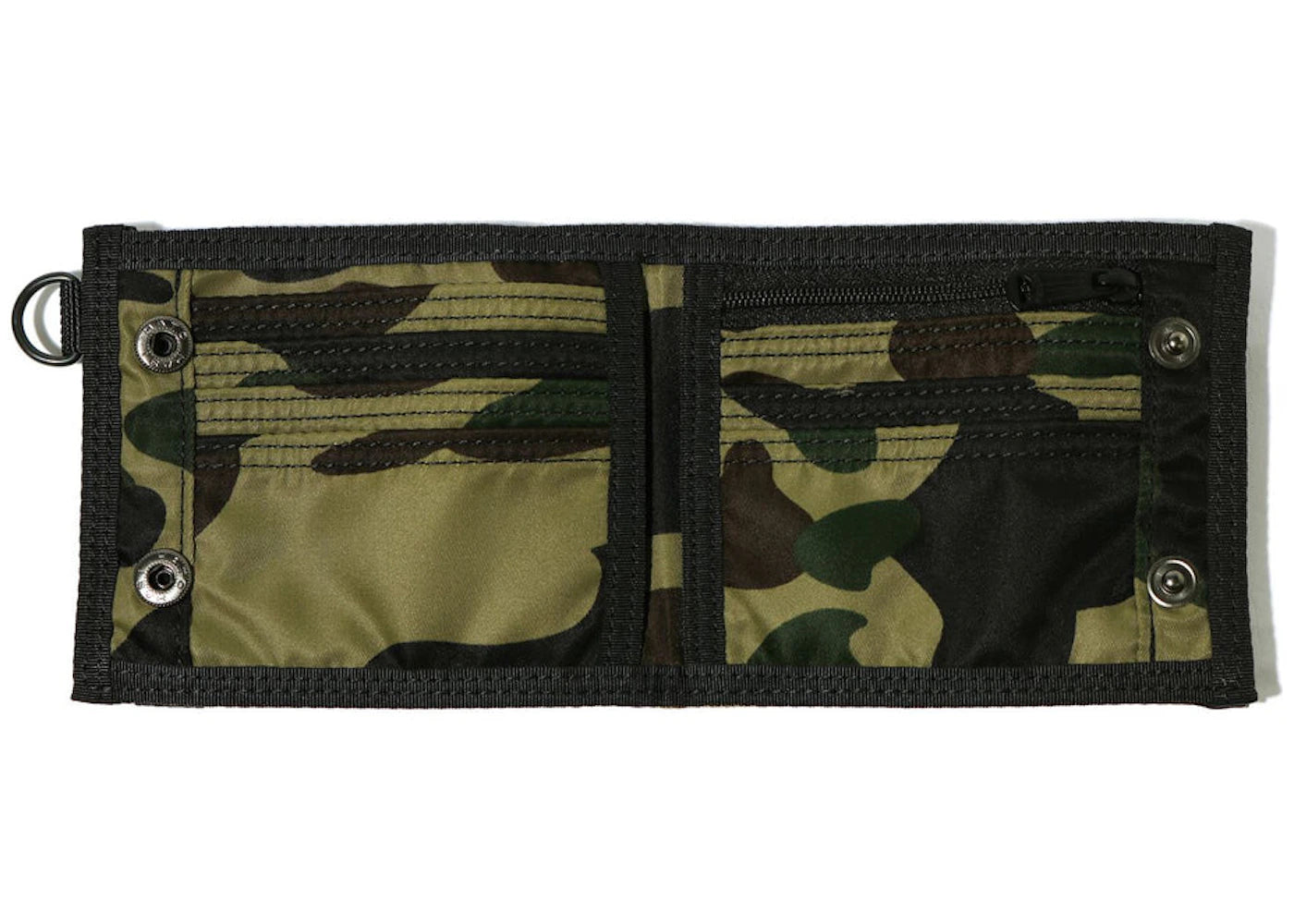 bape x porter 1st camo #3 wallet green