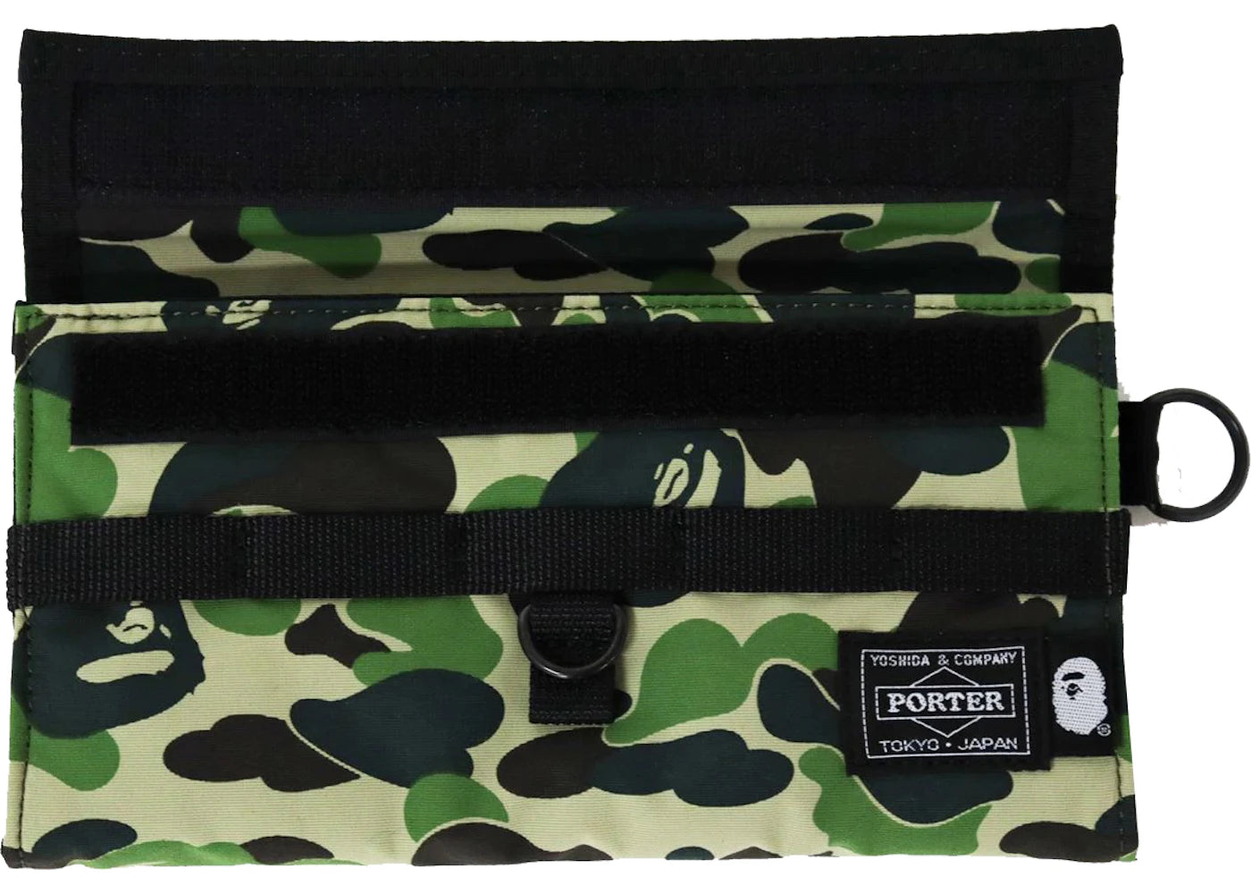 Bape X Porter Abc Camo Long Wallet Green