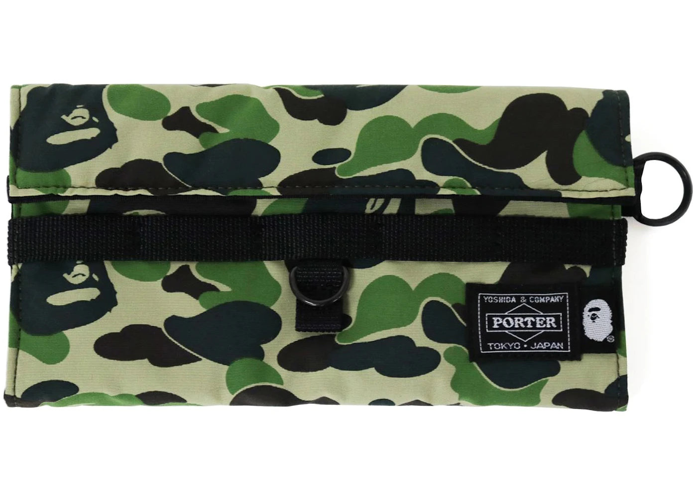 Bape X Porter Abc Camo Long Wallet Green