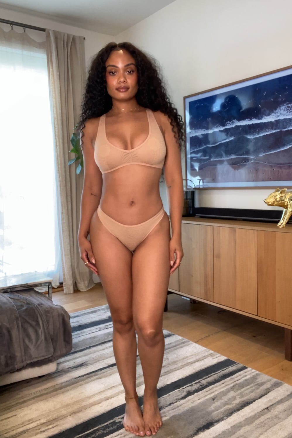 Fabletics Hot Mesh Plunge Bralette