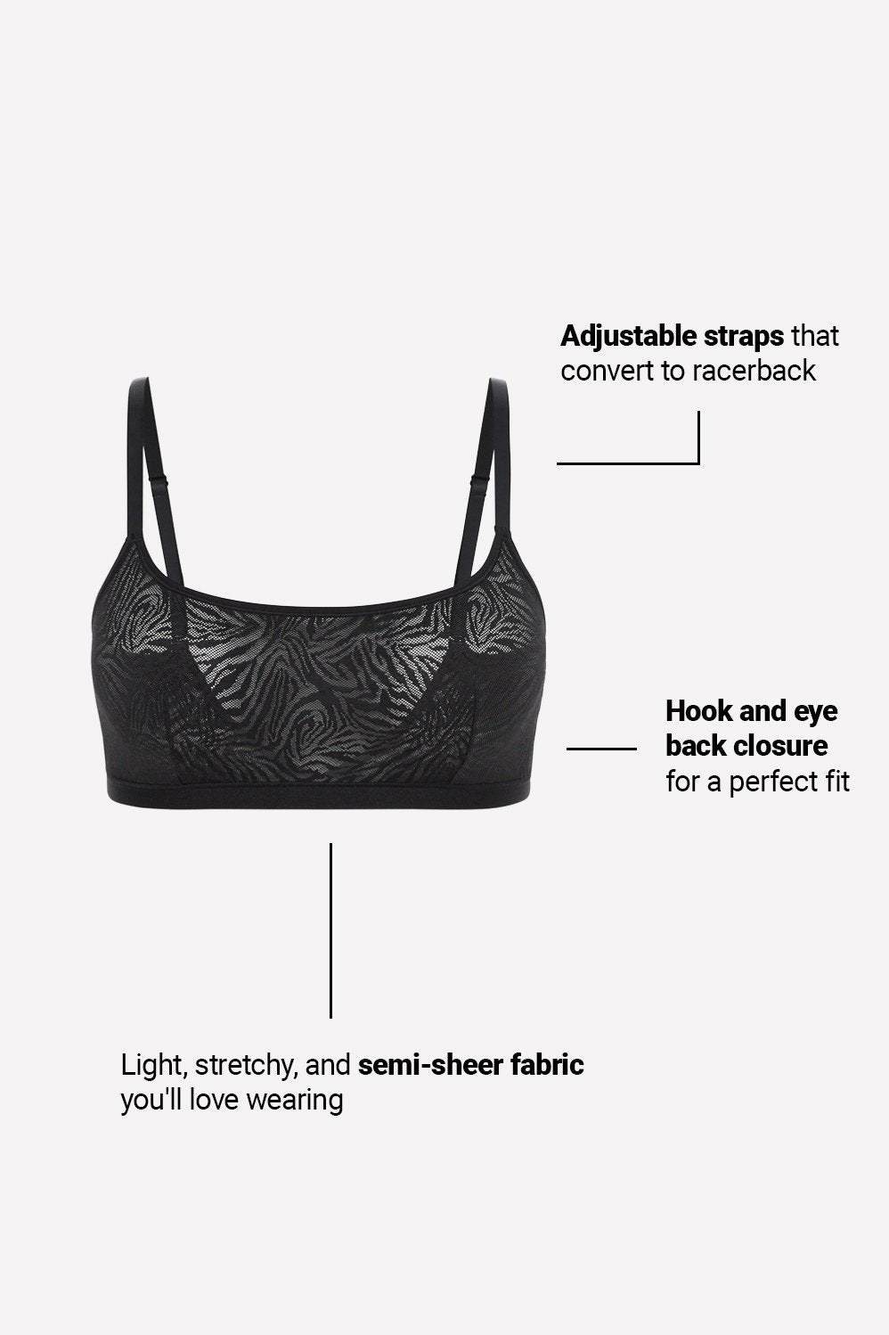 Fabletics Hot Mesh Scoop Bralette