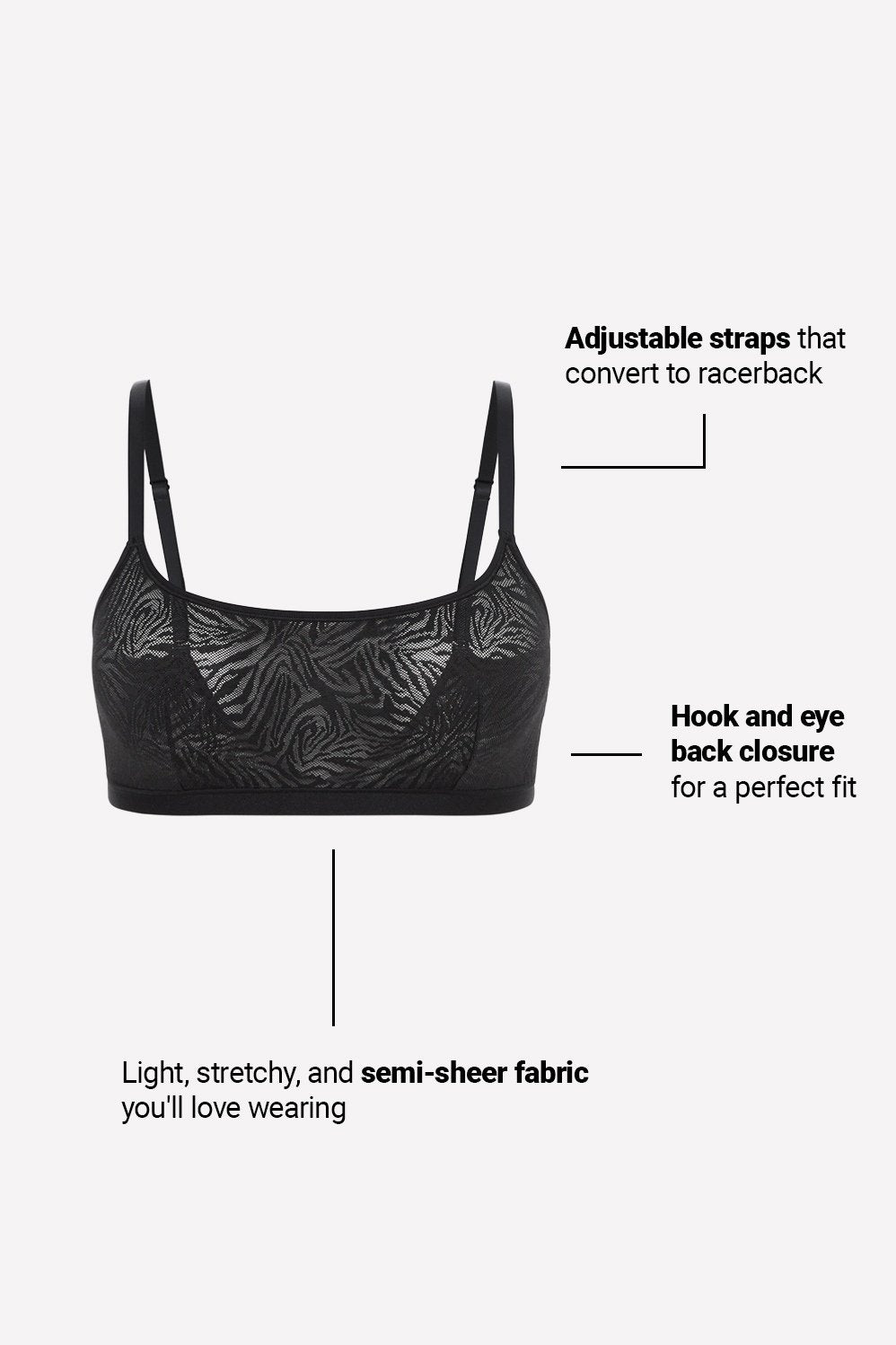Fabletics Hot Mesh Scoop Bralette