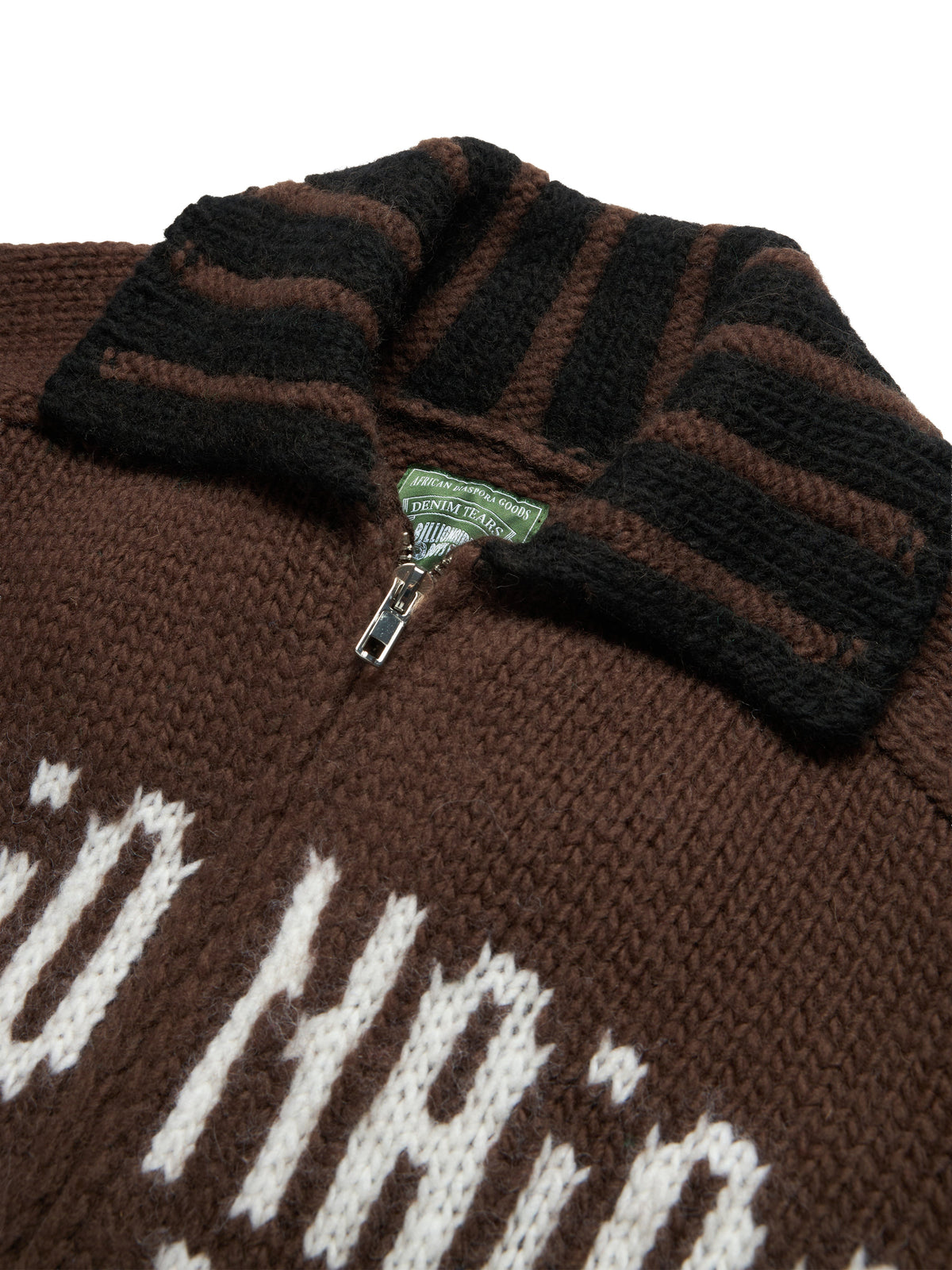 Denim Tears Billionaire Boys Club André Leon Talley Knit Zip Sweater