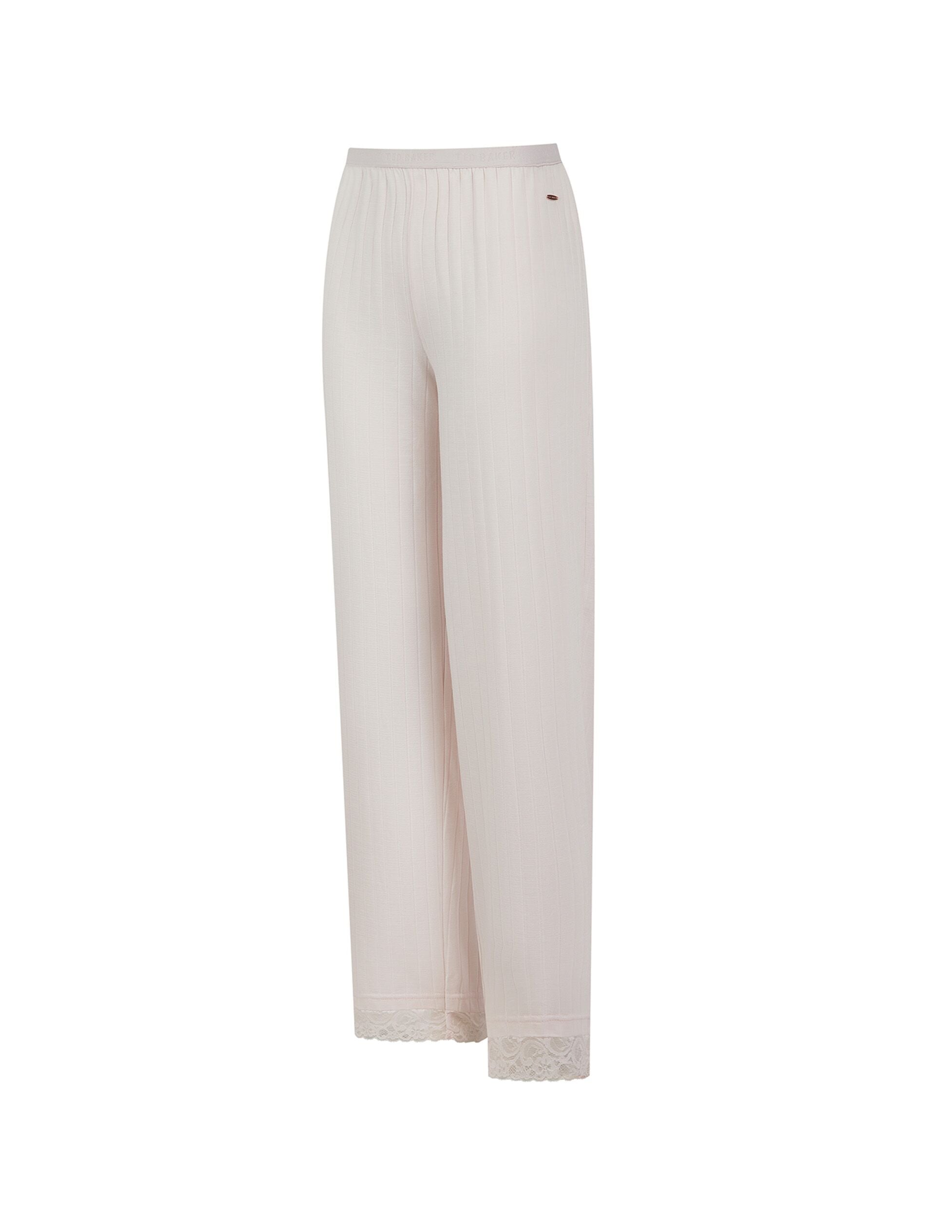 Ted Baker Betty Lace Trim Jersey Wide Leg Pyjama Set Women's