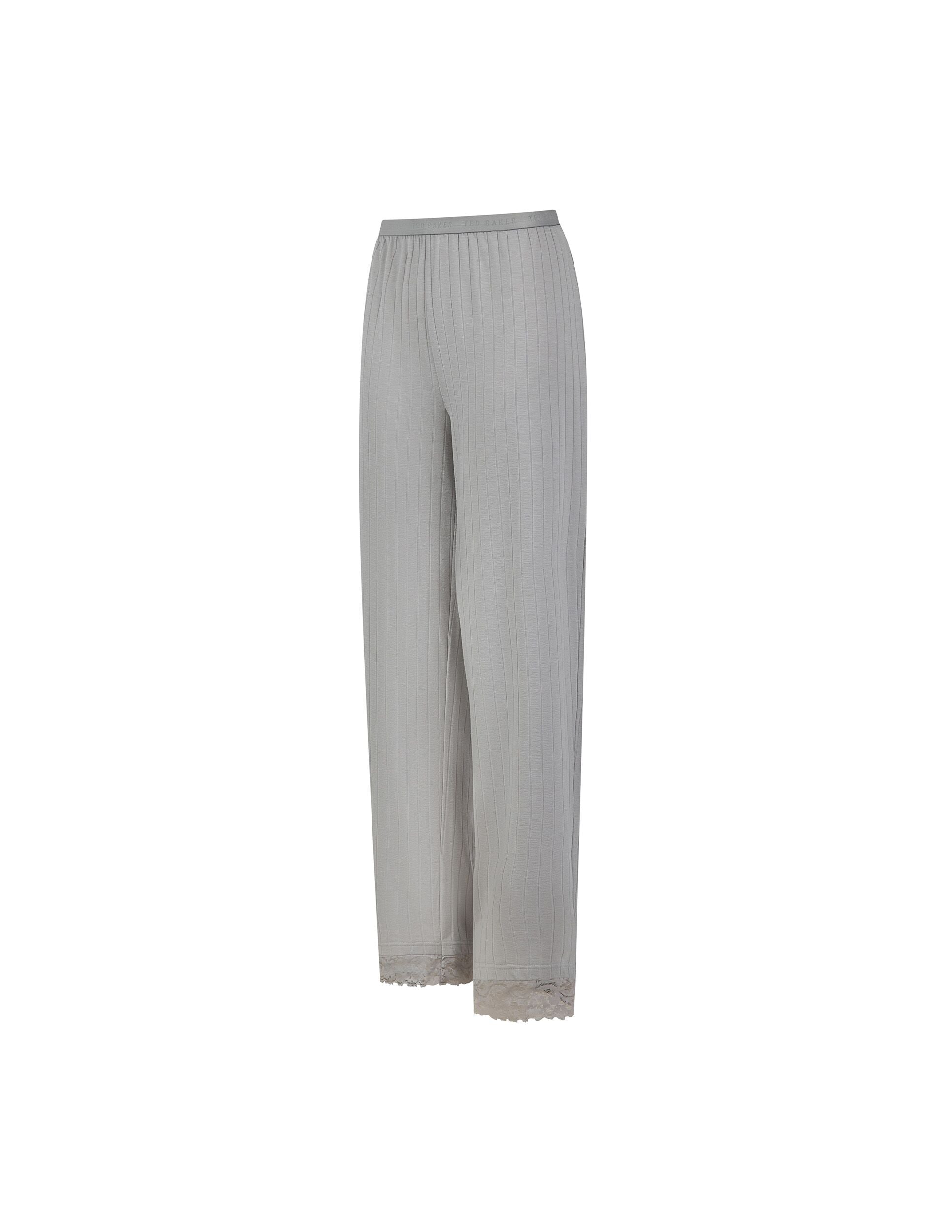 Ted Baker Betty Lace Trim Jersey Wide Leg Pyjama Set Women's