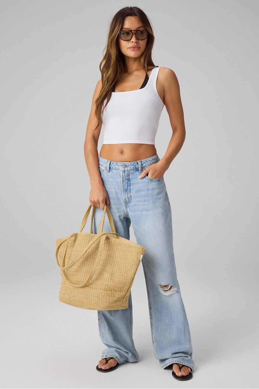 Fabletics The Raffia Beach Bag