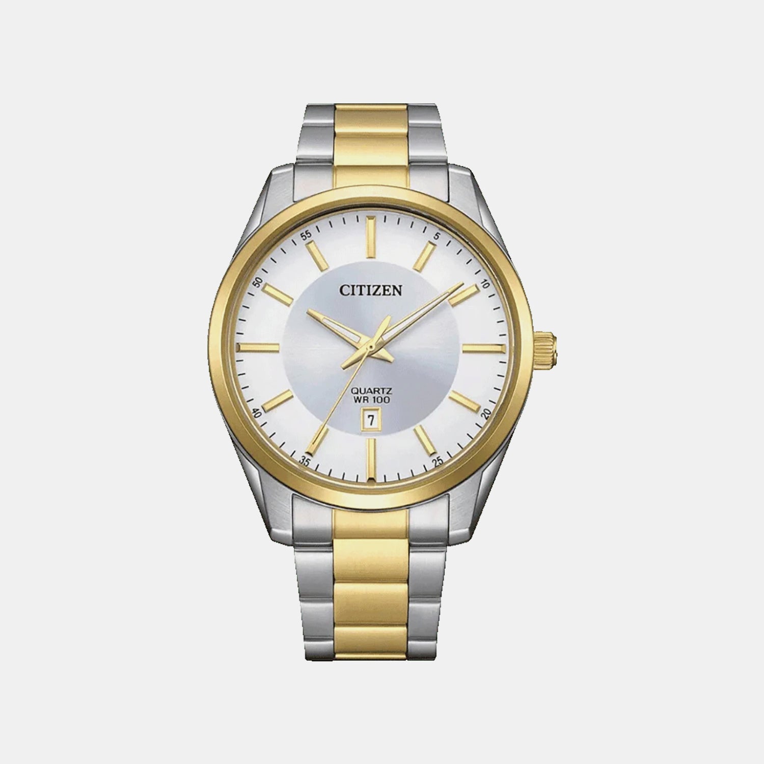 Citizen Men Quartz Silver Dial Analog Stainless Steel Watch Bi1036-57A