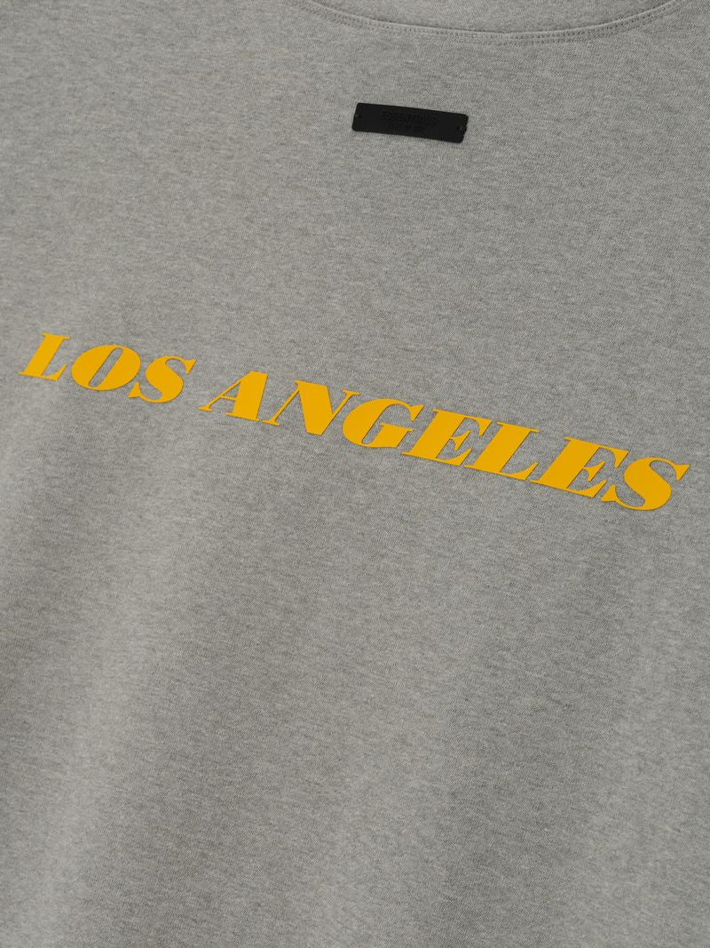 Essentials Lakers 90S Tee Concrete Heather