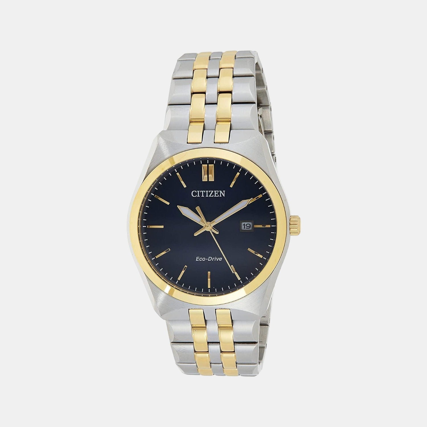 Citizen Corso Men Quartz Blue Dial Analog Stainless Steel Bm7334-66L
